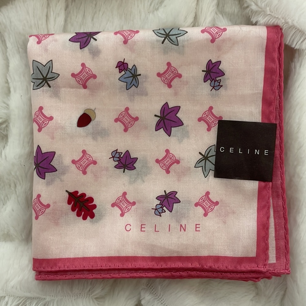 Celine Cotton Mini Scarf Handkerchief (make me an offer)